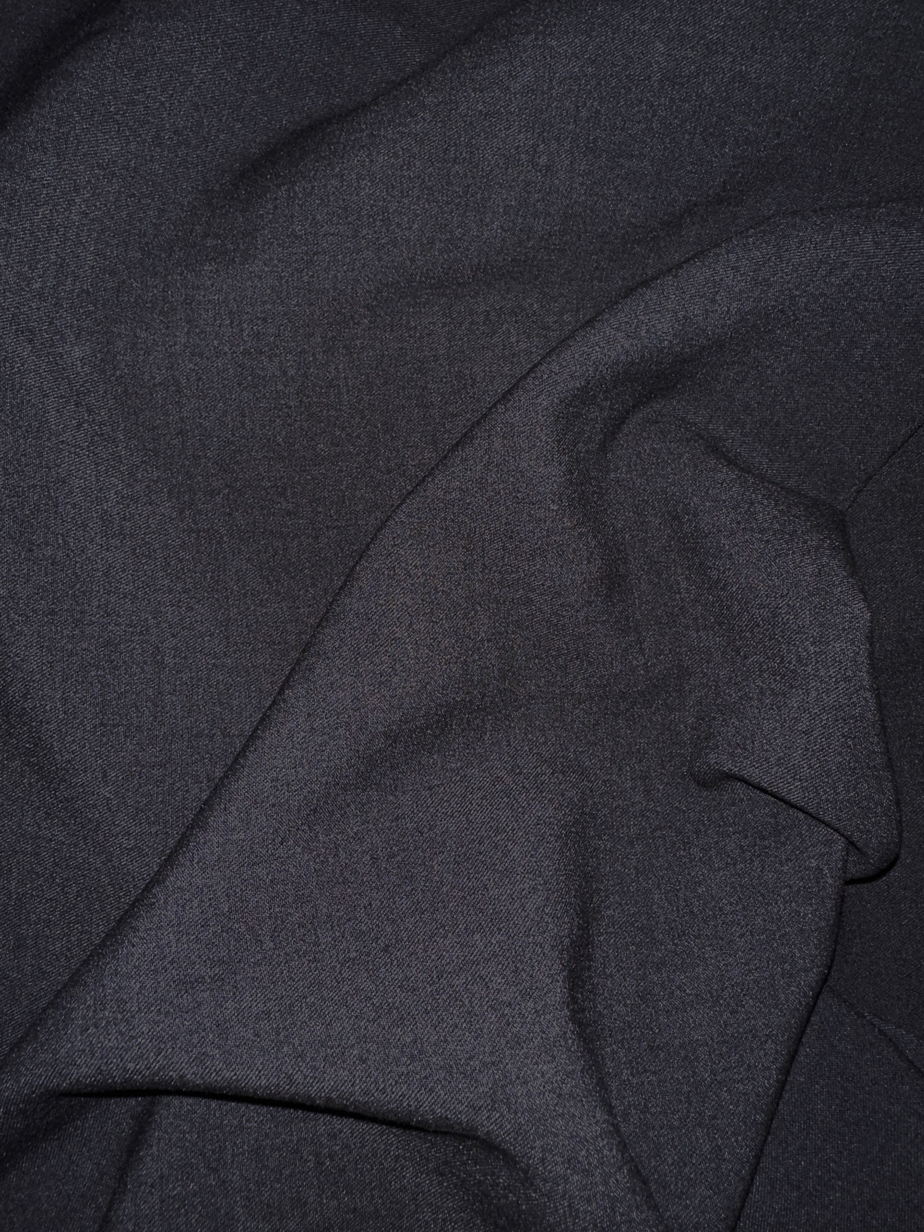 Charcoal Stretch Cotton Twill
