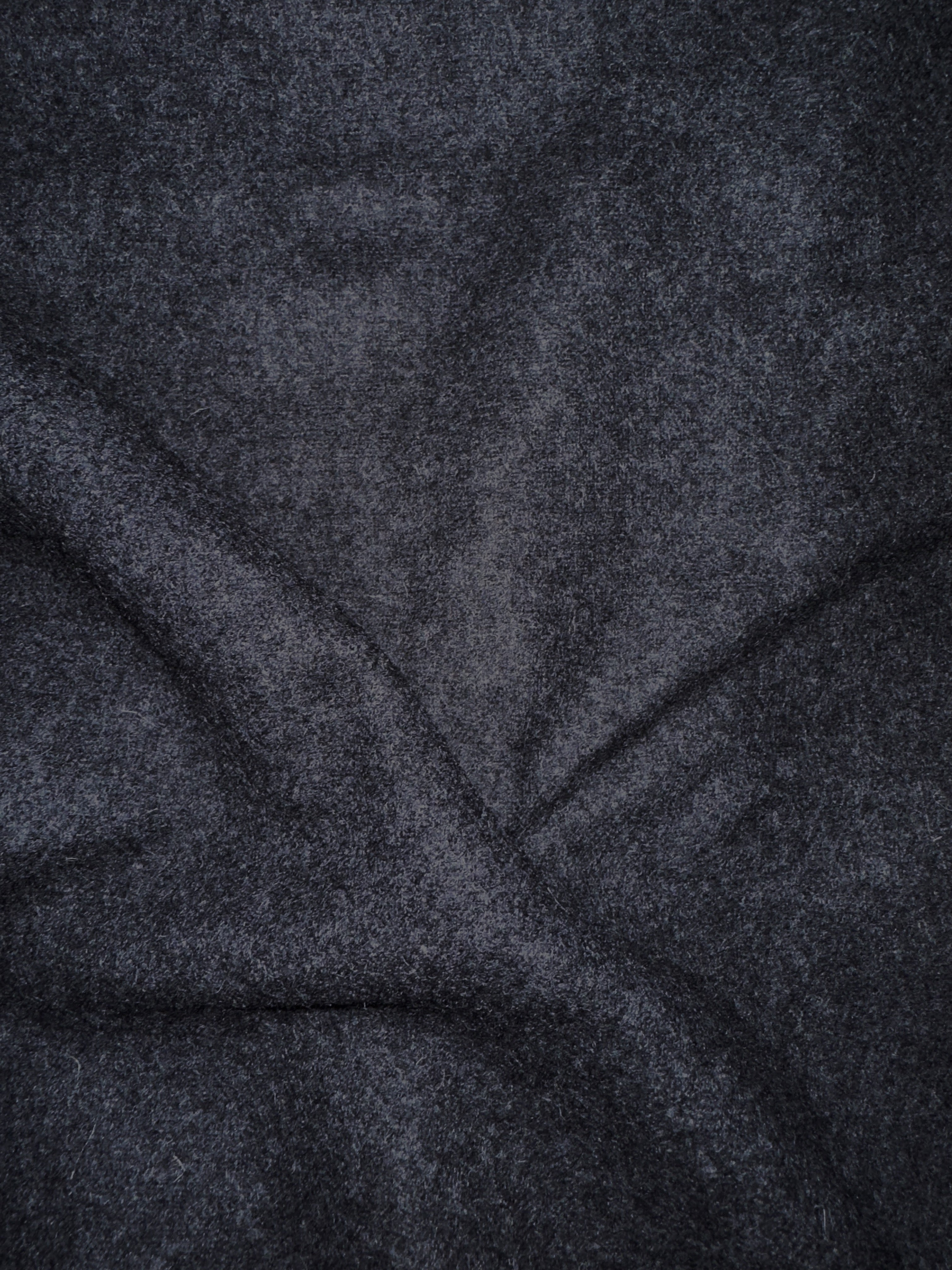 Charcoal Heathered Wool/Nylon Melton