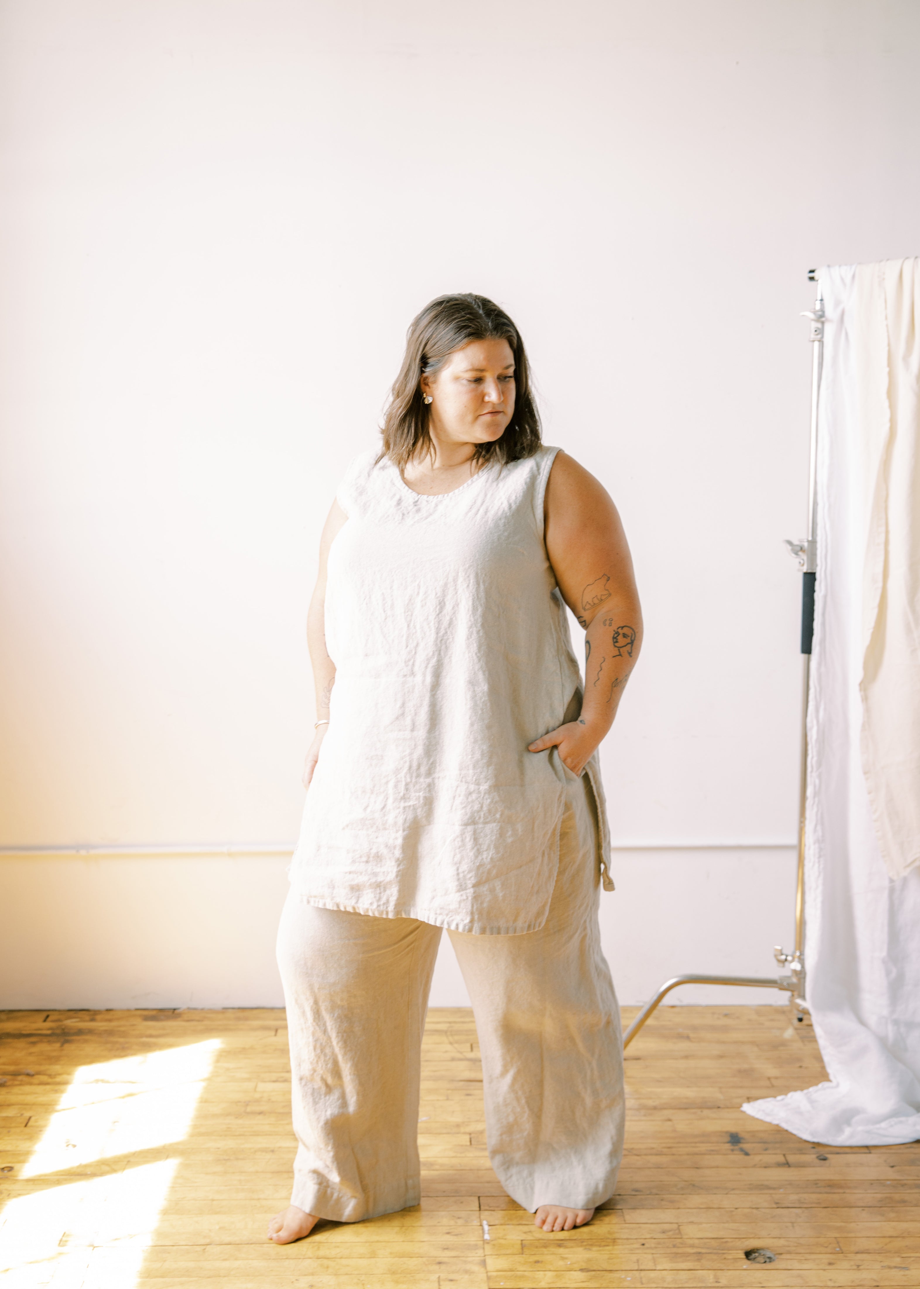 Elsie Tunic in Natural – Archive