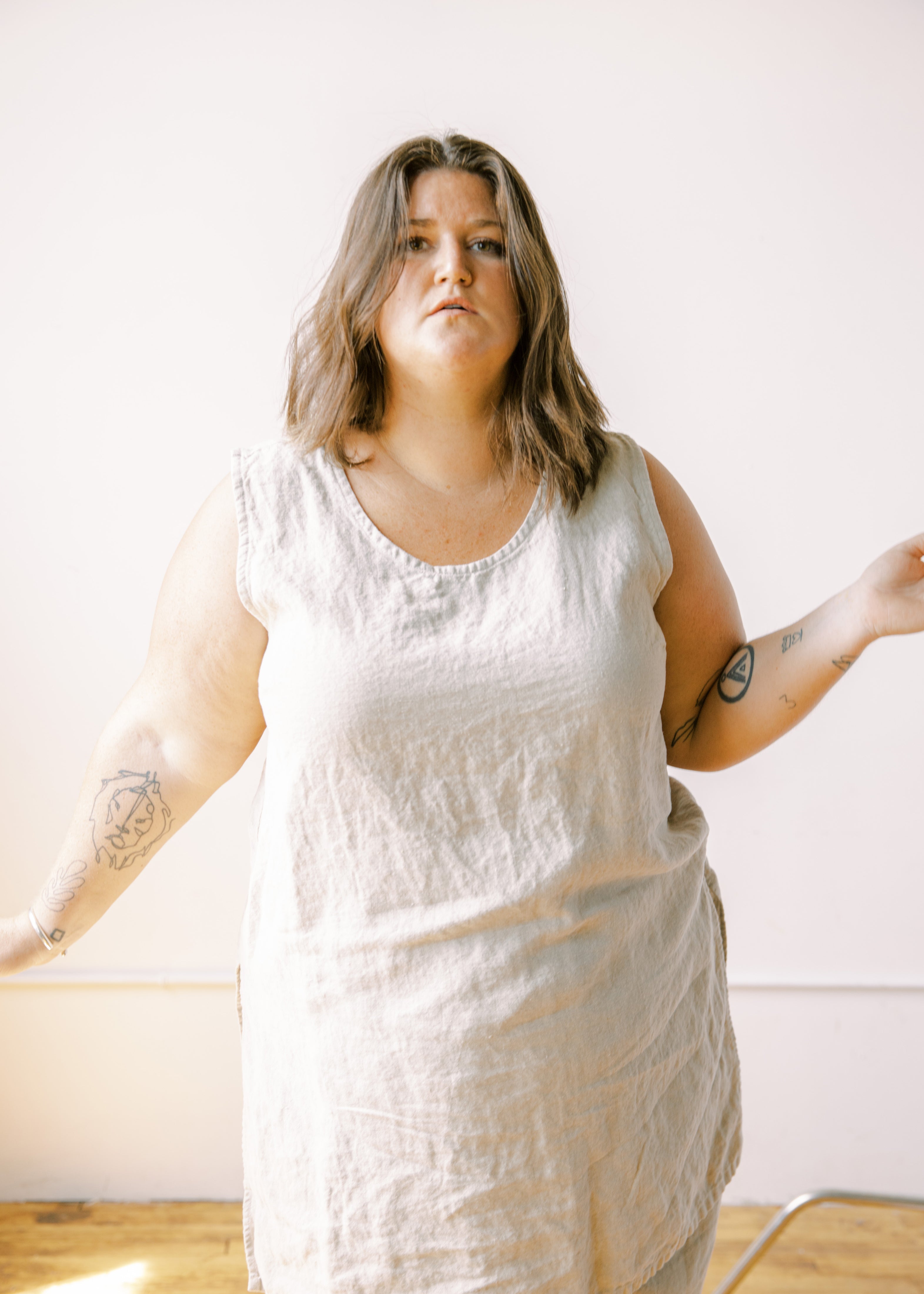 Elsie Tunic in Natural – Archive