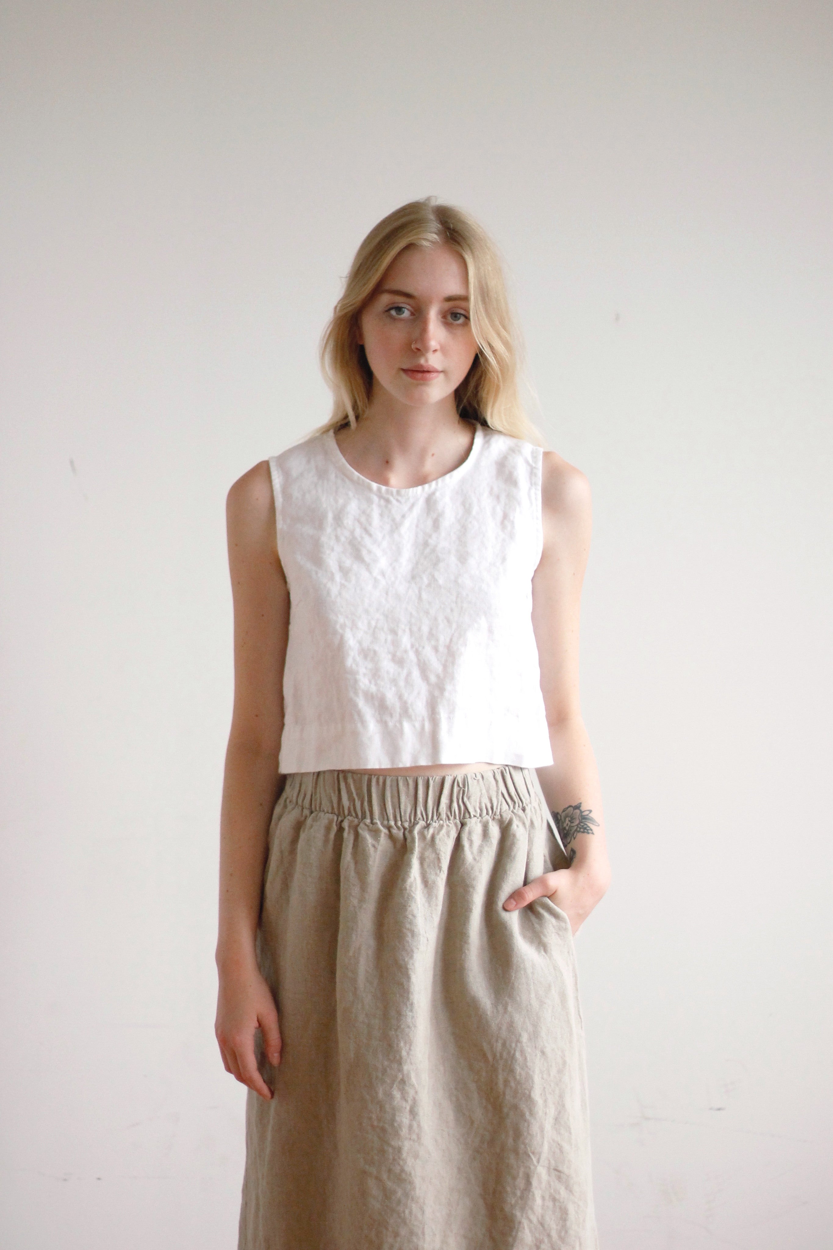 Mae Crop in White – Archive
